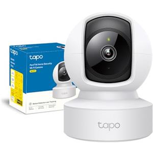 Tapo C212 Telecamera WiFi Interno 2K 3MP, Videocamera Sorveglianza, 360º Horizontal, Porta Ethernet, Panoramica e IInclinazione, Visione Notturna, MicroSD fino a 512GB, Alexa, Google