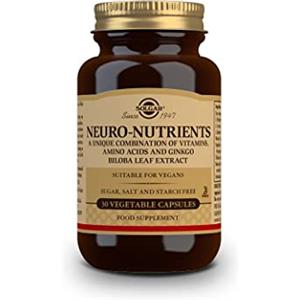Solgar Neuro-Nutrients - Integratore con Aminoacidi, Vitamine B e Ginkgo Biloba - 30 Capsule Vegetali