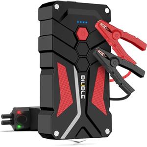 BIUBLE Avviatore di Emergenza per Auto 5000 A, Booster per Batteria Auto, Avviatore di Emergenza 12V, Pacco di Potenza Portatile (fino a 9.0L di Benzina o 8.5L di Motore Diesel), Power Bank per Auto