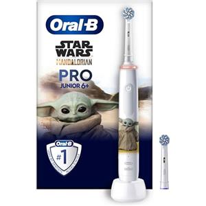 Oral-B Spazzolino Elettrico Ricaricabile Pro Junior Star Wars, 2 Testine, Da 6 Anni In Su. 1 Spazzolino