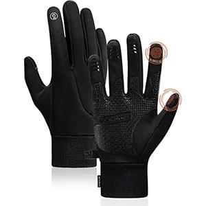 Mokani Guanti Invernali Caldi, Touch Screen Antivento Guanti Sportivi per Uomo Donna, Guanti Antiscivolo per Corsa, Guida, Ciclismo, Arrampicata (S/M/L/XL)