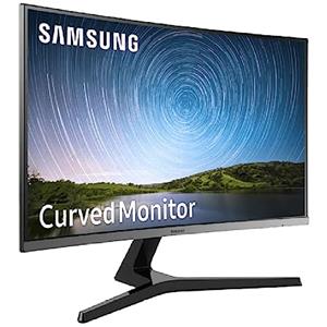 Samsung C27R500 Monitor Curvo Borderless, 27 Pollici, FHD, 1920 x 1080, 4 ms, 16:9, 60 Hz, 1080p, 1800R, LED, 1 HDMI, Base a Doppio Snodo, Blu/Grigio, VESA
