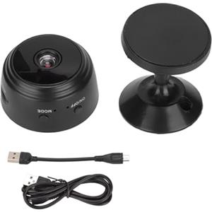 Ejoyous Mini Telecamera, Mini Telecamera di Sorveglianza HD 1080P con Trasmissione in Diretta per Telefono Cellulare APP per Videosorveglianza WiFi Interna con Batteria, Piccola