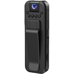 RFGTHY Mini Videocamera Full HD 1080P Videoregistratore Digitale Rilevamento Del Movimento Visione Notturna A Infrarossi Telecamera For Il Corpo Action Cam For Esterni Facile Da Usare