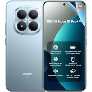 XIAOMI Redmi Note 15 Pro+ 5G 8+256 Glacier Blue (No power adapter included)