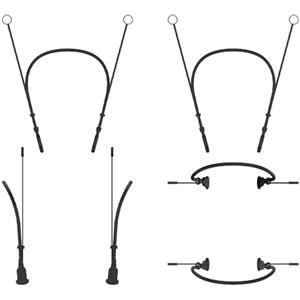 Generico Per Google Pixel Buds 2a (2025)/Pro 2 (2024), supporto per cuffie con cinturino anti-perdita, cordino da collo antisudore per auricolari da sport (Nero)