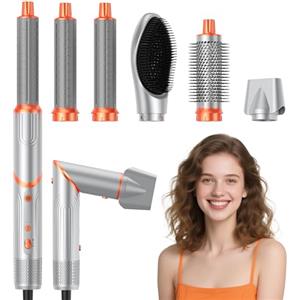 StyleFi Air Styler 5 in 1, Styler per Capelli Multifunzione, Spazzola Aria Calda, Asciugacapelli Spazzola, Spazzola Rotante, Ferro a Onde e Piastra Lisciante, Set Pieghevole con per Tutti i Tipi di Capelli
