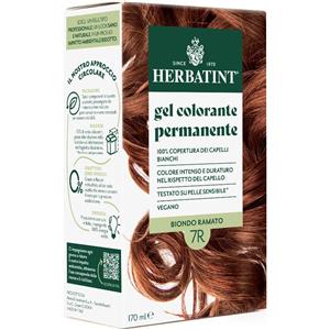 Antica Erboristeria Herbatint 7R Biondo Ramato - Gel Colorante Permanente 170 ml, Senza Ammoniaca, 100% Copertura Capelli Bianchi, con 8 Estratti Naturali