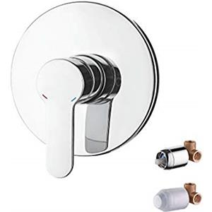 Ibergrif, Miscelatore Monocomando ad Incasso per Doccia, Cromo, Argento