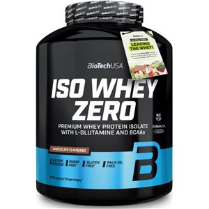 BioTechUSA Iso Whey Zero - Proteine Isolate del Siero del Latte, 1816g, Gusto Banana, Senza Zuccheri e Glutine