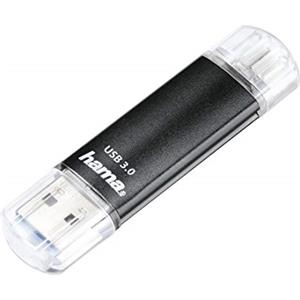 Hama Chiavetta USB da 256 GB con USB 3.0 e microUSB (chiavetta USB 2 in 1, ad esempio per telefono Android, tablet, computer, notebook, PC, laptop, MacBook, OTG, 40 MB/s), chiavetta per cellulare,