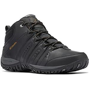 Columbia Woodburn 2 Chukka WP Omni-Heat, Scarpe da Trekking Impermeabili Uomo, Black/Goldenrod 2024 , 48 EU