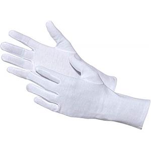 Jah 3203 - Guanti in cotone, 12 paia, colore: bianco, taglia 10