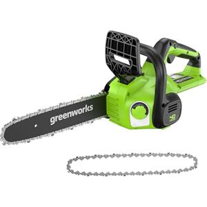 Greenworks Motosega a Batteria, Lunghezza Barra 12-Pollice (30 cm) SENZA Batteria 40V e Caricabatterie + GreenWorks 30cm Catena