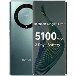 Honor Magic5 Lite Dual-SIM 256 GB ROM + 8 GB di RAM (Solo GSM | senza CDMA) Smartphone 5G sbloccato in fabbrica (verde smeraldo) - Versione internazionale