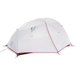 Naturehike Star-River Tenda Ultraleggera 2 Persone 4 Stagioni Tessuto in Silicone 20D Doppi Strati Tenda (Grigio)