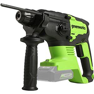 Greenworks GD24SDS2 Trapano a Percussione SDS a Batteria, Motore Brushless, 0-1000 giri/min, 0-4500ipm, 2 Joule di Coppia, SENZA Batteria 24V e Caricabatterie, Garanzia 3 Anni