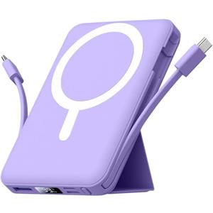 Azmuth Power Bank, per Magsafe Powerbank iPhone 10000mAh, Caricatore Portatile Magnetico Wireless Ricarica Rapida con Display LED Batteria Esterna per iPhone 17/16/15/14/13/12/Pro/Pro Max