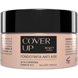 ALOHALABS CoverUp Fondotinta Idratante Anti-Rughe con Sodio Ialuronato - Copertura Modulabile da Media ad Alta - Effetto Naturale e Lunga Durata - Waterproof - Per Pelli Mature e Giovani - 50ml