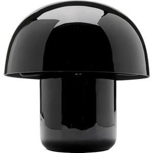 Kare Design lampada da tavolo Mushroom, nero, forma di fungo, 20 cm, per scrivania, soggiorno, comodino, abat jour, lampadina non inclusa