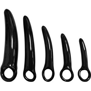 BDSMYOU Set di 5 Pezzi Vagina Plug Anale-Dilatatore Donna,Sex Toys Anal Plug Dilatazione Vaginale Dilatatore Ano Analesex Toy,Sexytoysys Toys Sessuali per Donna (Nero)