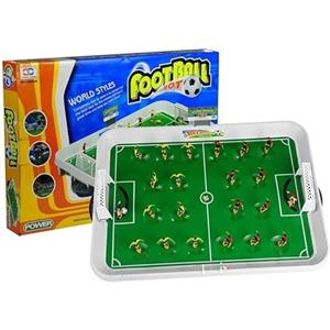 Lean Toys Calcio a molla calcetto da tavolo calcio balilla a molla per bambini completo con accessori
