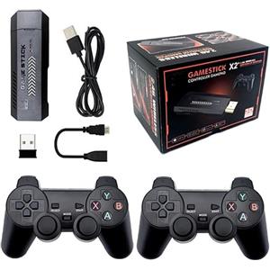 Generic Console di giochi retrò, 4K Game Stick HD Console per videogiochi 64G Built-in 35500+Giochi 3D 40+ Simulatori con Controller Wireless