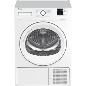 Beko - DRX823N - Asciugatrice Standard 8kg, Classe A++, linea estetica Basic, Display Digit, oblò bianco con manopola bianca, Partenza ritardata 0-24h, Dimensioni AxLxP: 84,6x59,7x56,8cm.