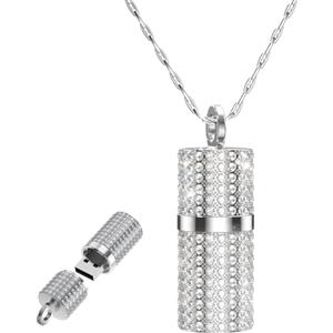 FEBNISCTE Chiavetta USB Divertente,Pennetta USB Unic 16GB Design a Rossetto Memoria,Pen Drive 2.0 Metallo Chiavetta USB Personalizzata Argentato con Confezione Regalo