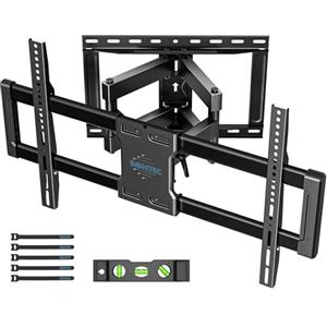 BONTEC Supporto da Parete per TV da 37-86 Pollici, Staffa TV con Movimento Inclinabile Estendibile e Girevole, Supporto Ultra Resistente Fino a 65kg, Max VESA 600x400mm