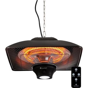 Blumfeldt Stufa Infrarossi Basso Consumo, Pannello Radiante LED, Telecomando, Lampada Riscaldante per Esterni a 2 Temperature, Protezione IP24, Riscaldatore