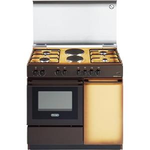 De'Longhi Cucina a gas con forno elettrico, N° 4 Fuochi + 2 Piastre, 86x50 cm, colore Coppertone SEK 8542 N ED