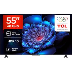 TCL 55P6K TV LED Direct da 55, TV HDR 4K, Smart TV con tecnologia Google TV (Dolby Audio, Motion Clarity, compatibile con Google Assistant e Alexa)