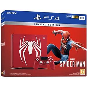 Sony PlayStation 4 Slim 1000GB - Rosso - Edizione limitata Marvel's Spider-Man + Marvel's Spider-Man,