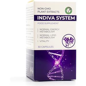 IMPERIUM HERBALS Indiva System, Integratore Alimentare 30 Capsule, con Spirulina e Caffeina