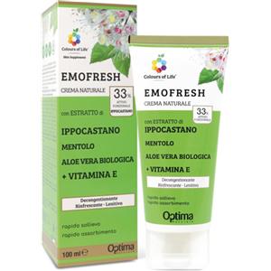 OPTIMA NATURALS Srl Colours Emofresh - Crema Decongestionante 100 ml - Trattamento per il Benessere della Pelle