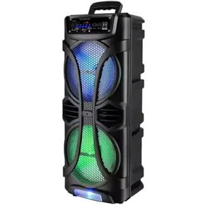 OISE ART STORE Trade Shop - Cassa Amplificata Sp-53 40w Karaoke Bluetooth con Microfono Portatile Wireless Trolley -