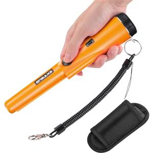 EXTSUD Rilevatore di Metalli Portatile IP66 Impermeabile 360°Scan con Allarme Vibrazione Metal Detector Sensibile Localizzatore Puntatore di Metallo per Caccia di Oro Tesoro