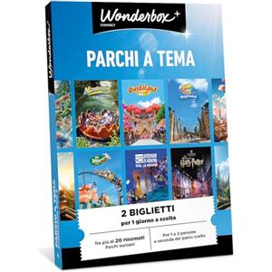 Wonderbox Connect - Cofanetto Regalo - Multi Parchi - 1 Giorno 1 parco - 1 a 3 biglietti per 1 giornata a tua scelta tra più di 20 parchi in paesi diversi - Valido 27 mesi