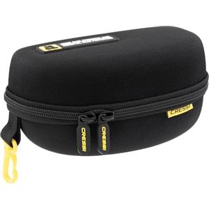 Cressi Elite Protective Case For Swimming Goggles - Borsa Custodia per il Trasporto e la Protezione di Occhialini Nuoto, Nero/Giallo