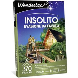 WONDERBOX - Cofanetto Regalo - Insolito - Evasione Favola - Soggiorno di 1 o 2 Notti in strutture insolite per 2 Persone
