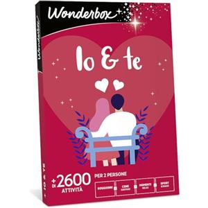 WONDERBOX - Cofanetto Regalo - Io & Te - 5300 Attività - Seggiorni con Colazione per 2 Persone - Cene Gustose - Momenti Relax - Sport Esvago - Idee Regalo per amici o per una coppia