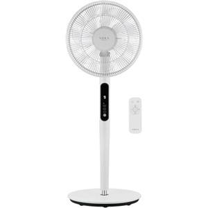 VIOLA Ventilatore a Piantana Silenzioso Notte con Telecomando, Potente motore Digitale Basso Consumo 19W, 7 Pale Aerodinamiche, 9 Velocità, Oscillazione 120°, Rotazione Verticale 3D, Turbo, Timer