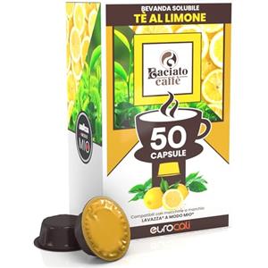 Baciato Caffè Cialde Compatibili con Lavazza a Modo Mio Linea Desiderio Tè al Limone Bevanda Solubile - Confezione da 50 Capsule
