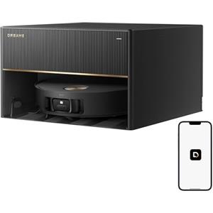 DREAME X50 Master Robot Aspirapolvere con Stazione Base Compatta da 24,9 cm, Stazione Base 8 in 1, Sistema di Superamento Ostacoli Efficace, Aspirazione Fino a 20.000 Pa, Spazzola Antigrovigli
