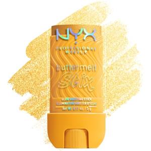 NYX Professional Makeup Buttermelt Glaze Stix, Illuminante in Stick, Fino a 8 ore di tenuta, Per Viso e Corpo, Punta di Precisione, Con Burro di Cocco e Capuaçu, Shade: Worth Melting, 5 g