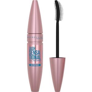 Maybelline New York Mascara Ciglia Sensazionali, Volumizzante, Effetto Ventaglio sulle Ciglia, Resistente all'Acqua, Nero