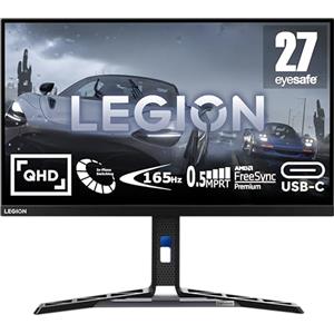 Lenovo Legion Y27h-30 Monitor Gaming 27" QHD (2560x1440), IPS, 0.5ms, 180Hz, Altoparlanti, Regolabile, AMD FreeSync Premium, HDMI 2.1 + DP + USB-C