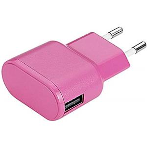 aiino italian ideas Aiino Wall Charger Caricabatteria da parete Caricatore USB da muro portatile 1USB 1A, Rosa