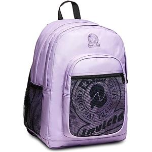 Invicta Zaino Scuola Dial, Rosa, Doppio Scomparto con Tasca Frontale, Tasca Porta Borraccia, Tasca con Organizer, Zaino Viaggio